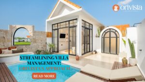 Modern tropical villa with private pool in Bali, showcasing Orivista's luxury property management approach